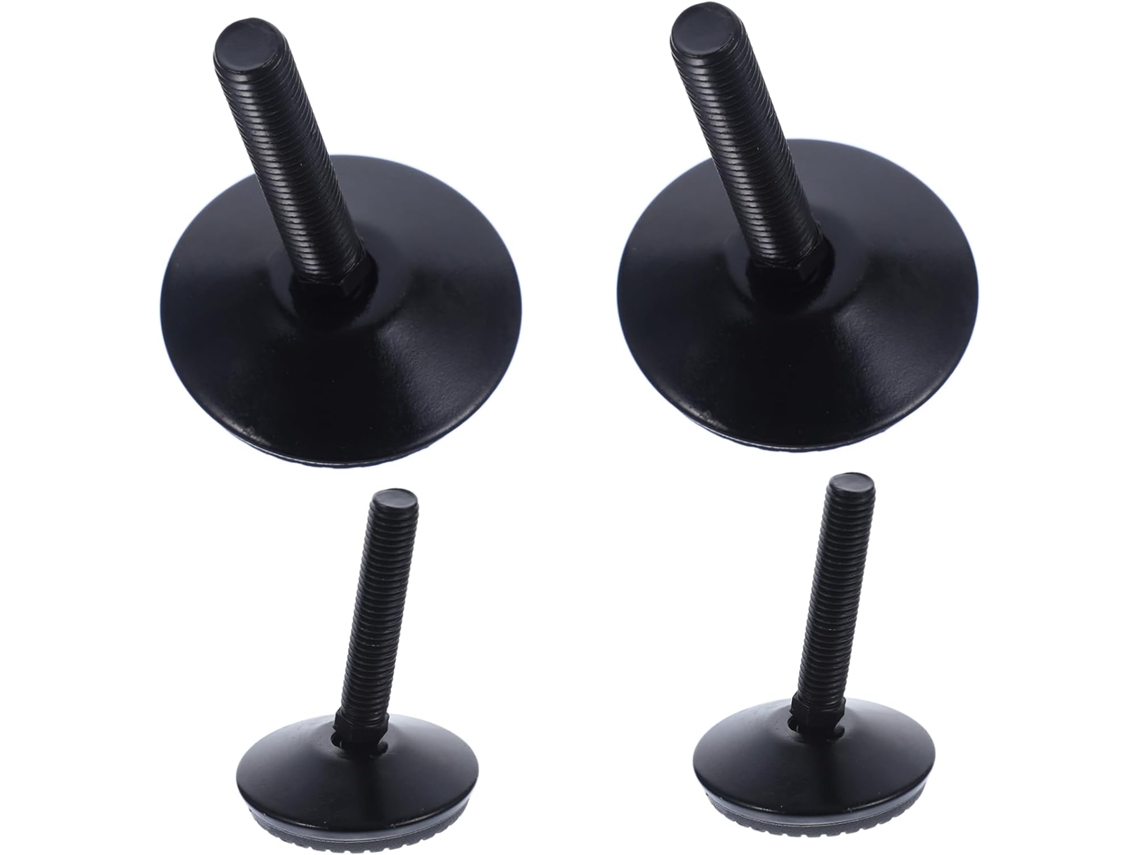 Pés Niveladores Para Móveis Mipcase, Conjunto De 4 Peças, Ajustáveis, Resistentes, Com Base Antiderrapante, Em Aço