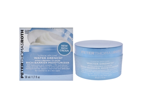 Hidratante de barreira rica em nuvem hialurônica Water Drench por PETER THOMAS ROTH para unissex - hidratante de 1,7 oz