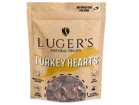 Luger’S Natural Treats – Corações de Peru Snacks 100% Naturais para Cães LUGER'S