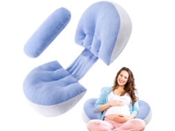 Almofada de Maternidade Gravidez em Forma U, Amamentação Ergonômica, Corpo Inteiro para Quem Dorme CHABERLU