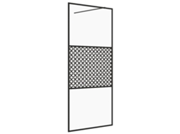 Shower Wall, Shower Walls Vidaxl Preto Vidro (115 X 195 Cm)