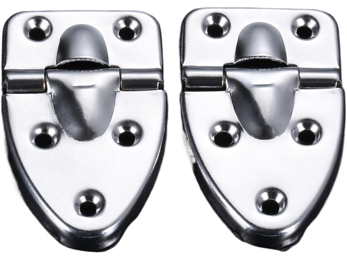 2 Dobradiças Metálicas De 64x 40mm Com 5 Hastes Para Portas Armários E Móveis