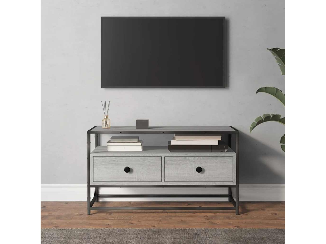 Vidaxl Móvel de Tv 80x35x45 Cm Derivados de Madeira Cinzento Sonoma
