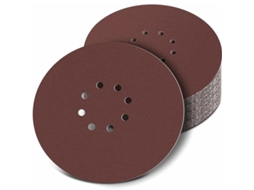 Lixa de 225 Mm, 30 Unidades de Lixa Circular, Lixa com 8 Furos para Lixadeira a Seco BRILVIBERA (grãos 120 e 240)