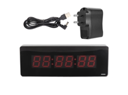 Relógio Digital Led de Parede em Liga de Alumínio com Hora Minuto Segundo para Escritório Quarto