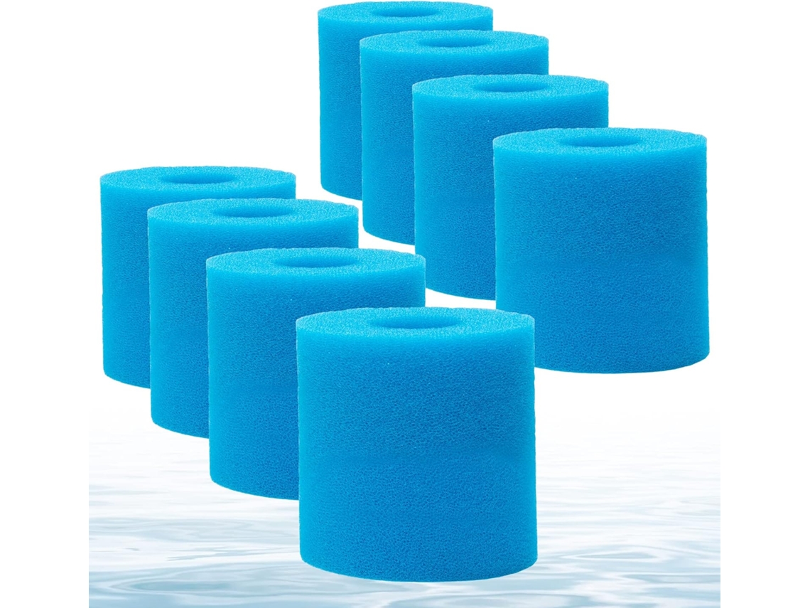 Cartuchos De Filtro Para Intex Tipo H, Espuma De Filtro Reutilizável Para Piscinas, Jardim Exterior, 8 Peças