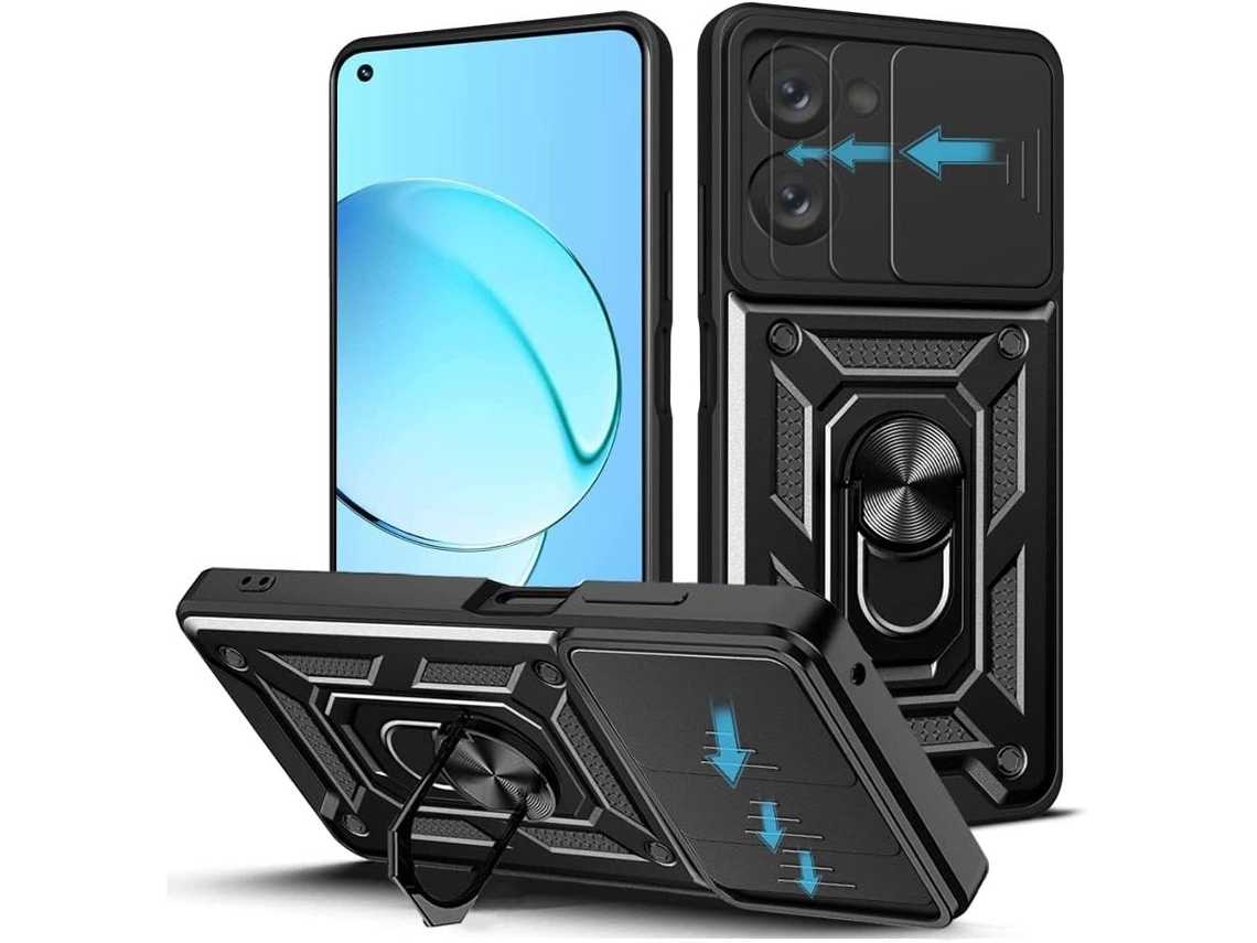 Lurelia Capa Antichoque Para Realme 10 (4g), Anel De Suporte E Proteção De Lente
