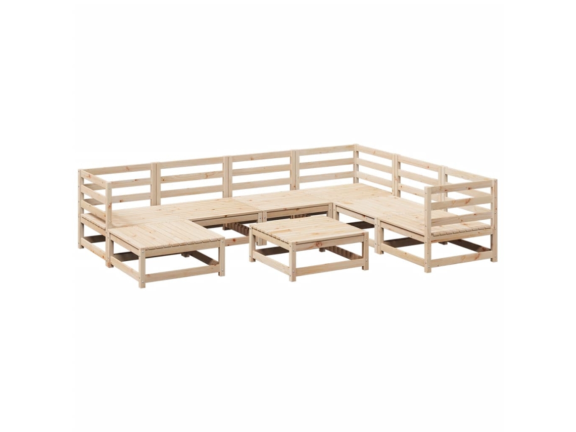 Garden Sofa Set, Garden Sofa Sets Vidaxl Marrom Madeira De Pinho (n/a)