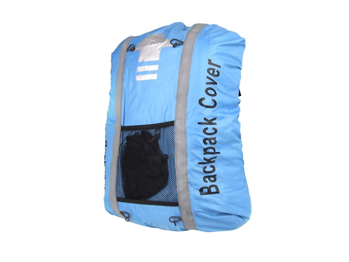 Capa Impermeável Para Mochila, Lurelia, 25-40l, Azul-celeste, 300d, Faixa Refletiva, Borda Elástica, Rede Para Capacete, Caminhada Viagem