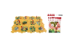 Conjunto de 2 Trilhos com Carro e Dinossauro Puzzle S/MARCA