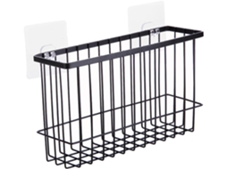 Cesto De Parede Para Armazenamento, Em Ferro Preto, Ideal Para Banheiro E Quarto