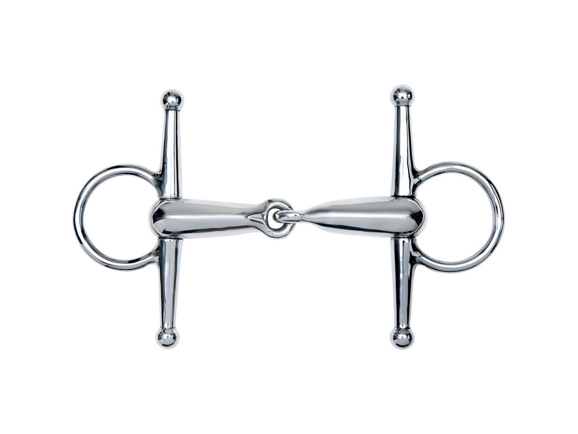 Bridões de Bochecha Cheia de Aço Inoxidável Prateado 105 Mmfeeling