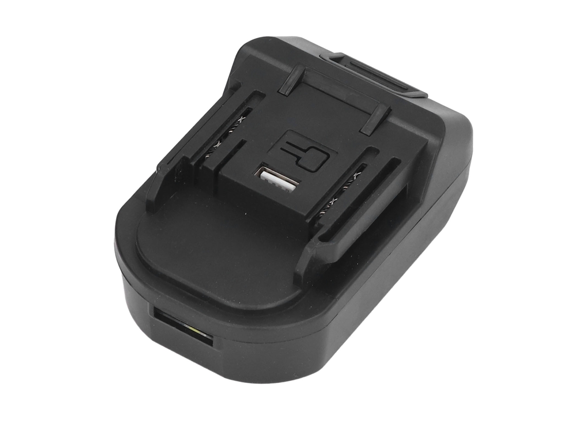 PRIMEROX Adaptador de bateria ABS 18V para 21V com USB luz LED e proteção contra curto circuito | S/MARCA