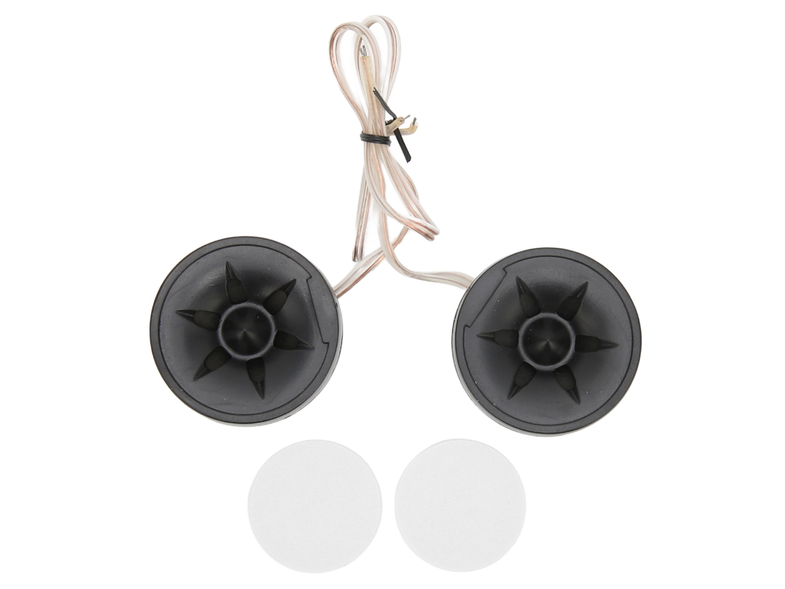 2pcs 350w Mini Dome Tweeter Alto Falante Redondo Stick On Preto Universal Sistema De Áudio Automotivo