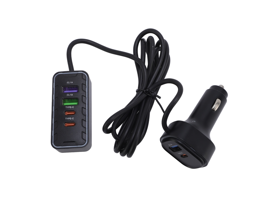 Carregador Rápido Multiporta Para Veículos