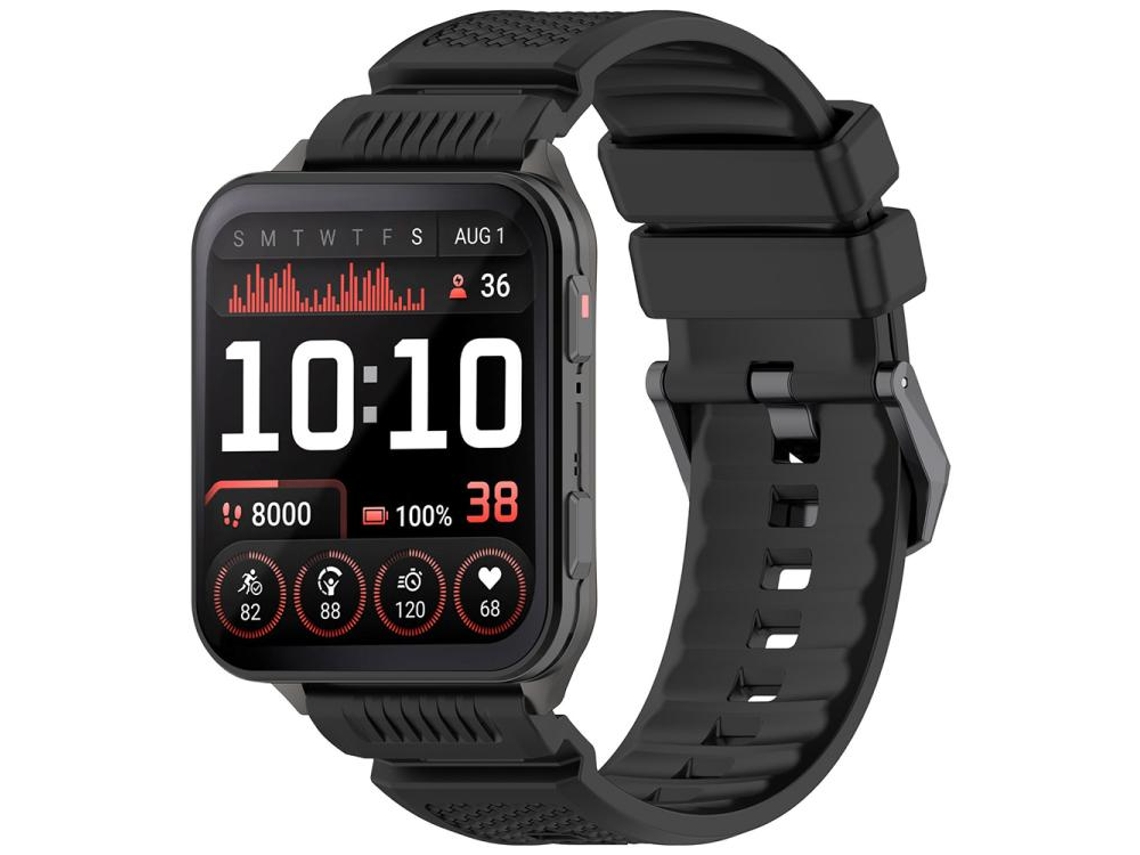 Bracelete para Garmin XIAOMOYU Venu X1 Silicone Fivela de Aço Preta Preta