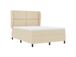 Colchão De Cama Com Molas Ensacadas Creme Vidaxl Creme Tecido (160x200 Cm)