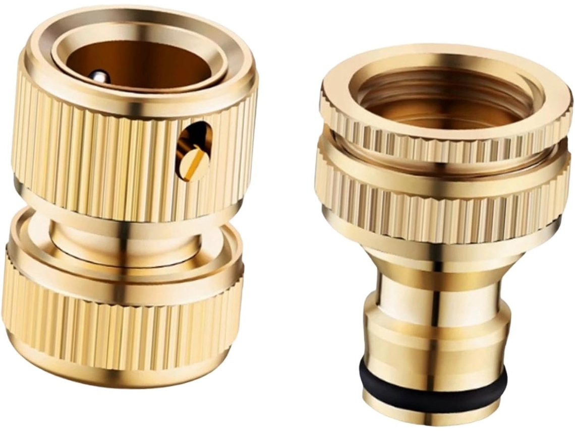 Conector Rápido De Latão Para Mangueira Jardim, Peças Reposição Maior