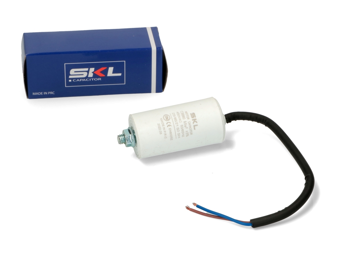 Capacitor 8,6µf + Cabo Eletrodomésticos Cap615un