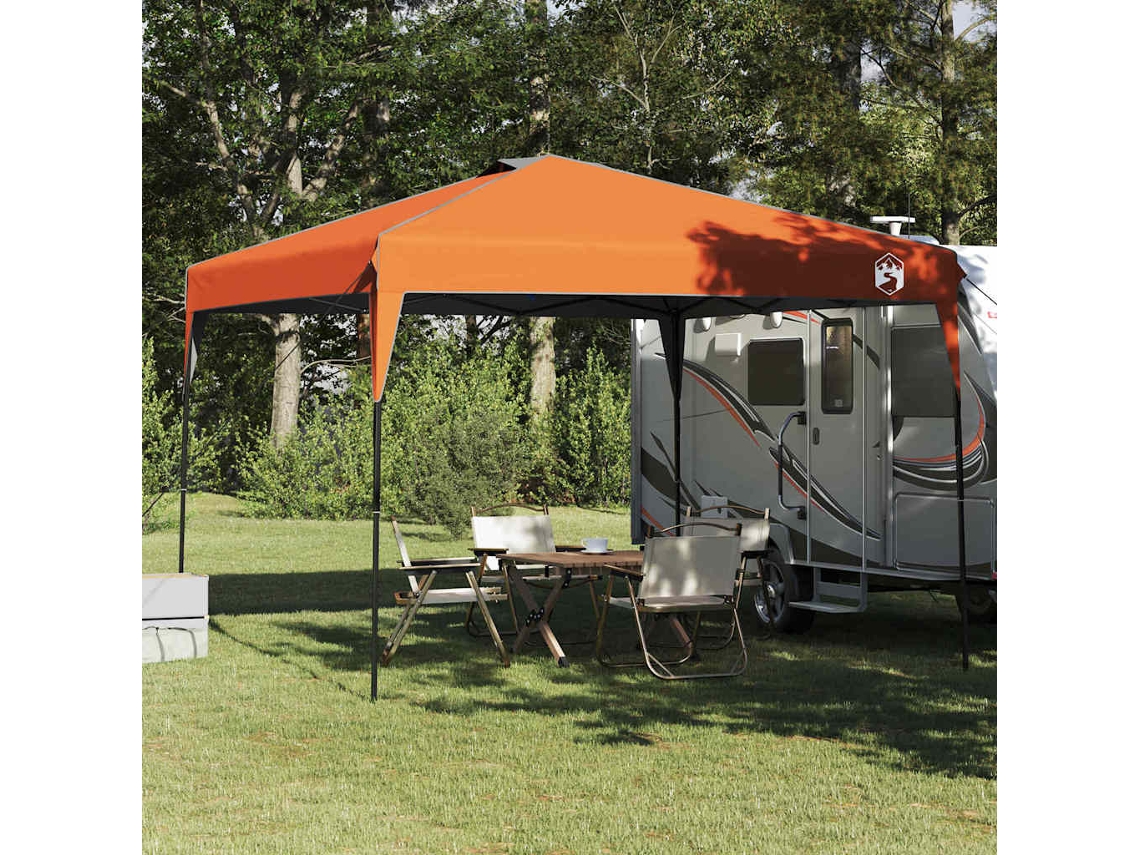 Vidaxl Tenda De Toldo 290 X 290 X 251 Cm Laranja Tecido