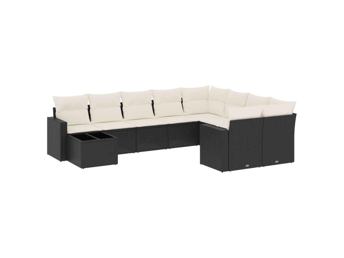 Garden Sofa Set, Garden Sofa Sets Vidaxl Preto Rattan / Vime (n/a)