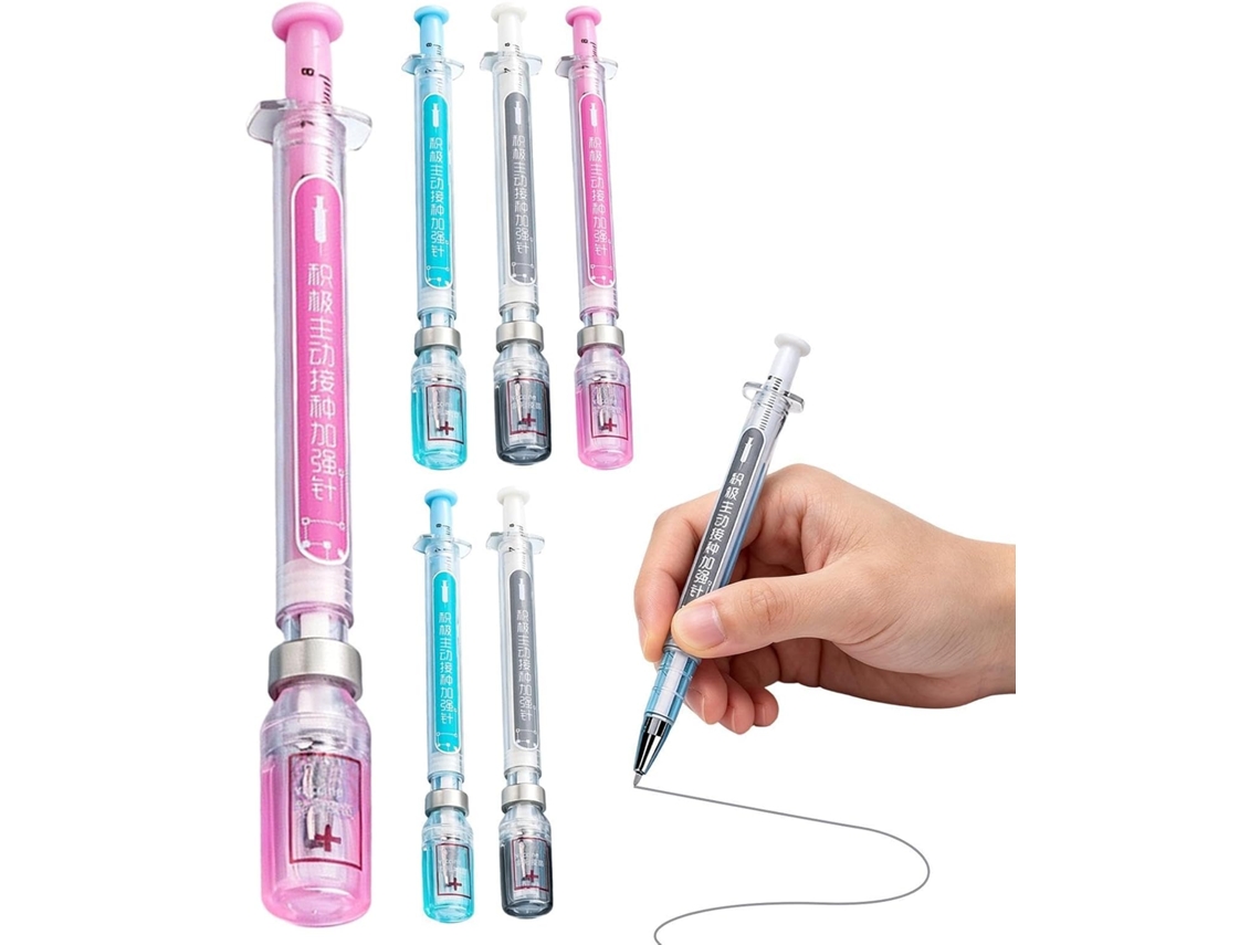 Canetas Em Gel Escrita Suave, 6 Unidades, Ideais Para Estudantes,