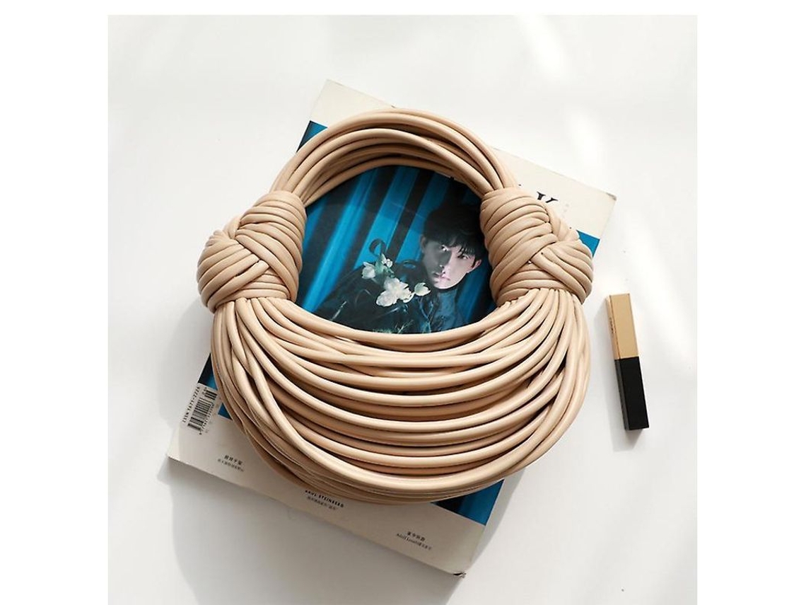 Bolso De Couro Suave Para Mulher Com Carteira E Bolsa Para Celular Com Tela Tática, Bandolete Ajustável E Múltiplos Compartimentos Bege