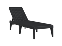 Maison Exclusive - Espreguiçadeira 186x60x29 Cm Pp Antracite