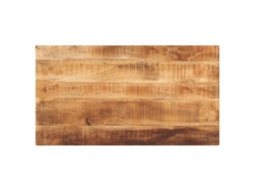 Vidaxl Tampo De Mesa Retangular 110x50x3,8 Cm Mangueira Áspera Maciça