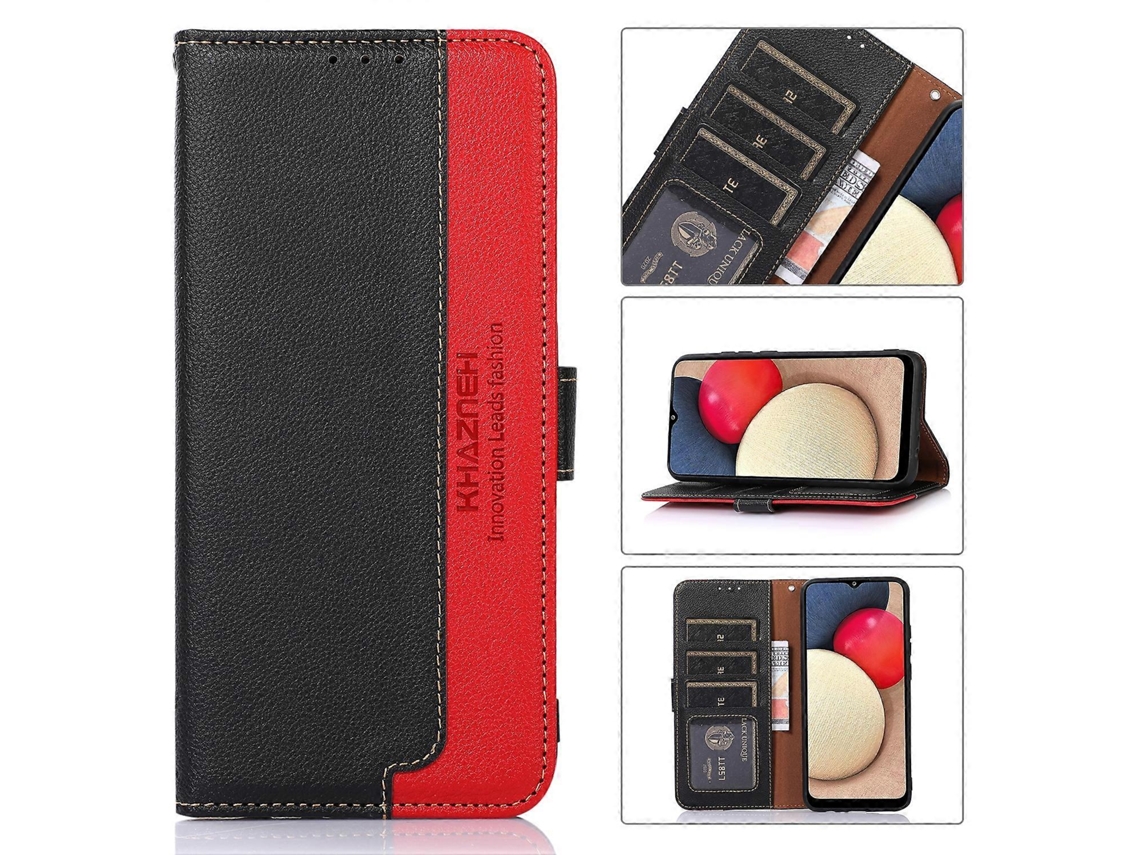 Capa De Celular Com Textura De Lichia Em Couro Com Rfid Para Honor Magic5 Khazneh