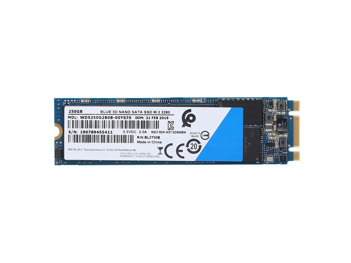 Disco Rígido Western Digital Wd Blue 3d Nand Sata M.2 2280 Ssd De Alta Velocidade Para Laptop E Pc.