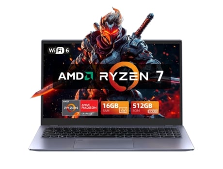 Laptop IPS de 15,6 polegadas com resolução 1920x1080, AMD Ryzen 7 6800h de até 2,5 GHz, 16 GB de RAM, SSD de 512 GB, Wi-Fi 6, Bluetooth 5.3, rotação de 170°, Tipo C, Vanwin