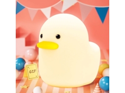 Lâmpada De Noite Led Pato Para Crianças, Recarregável Usb Silicone, Lâmpada De Cama Animal Bonita Com Modos De Luz