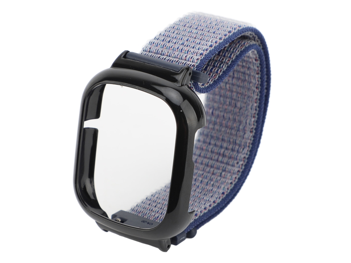 Pulseira de Náilon para Watch 4 com Quick Release, Amigável À Pele, Azul Meia noite