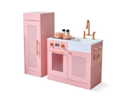 Cozinha Teamson Kids Chester (pêssego / Frigorífico / 12 Acessórios)