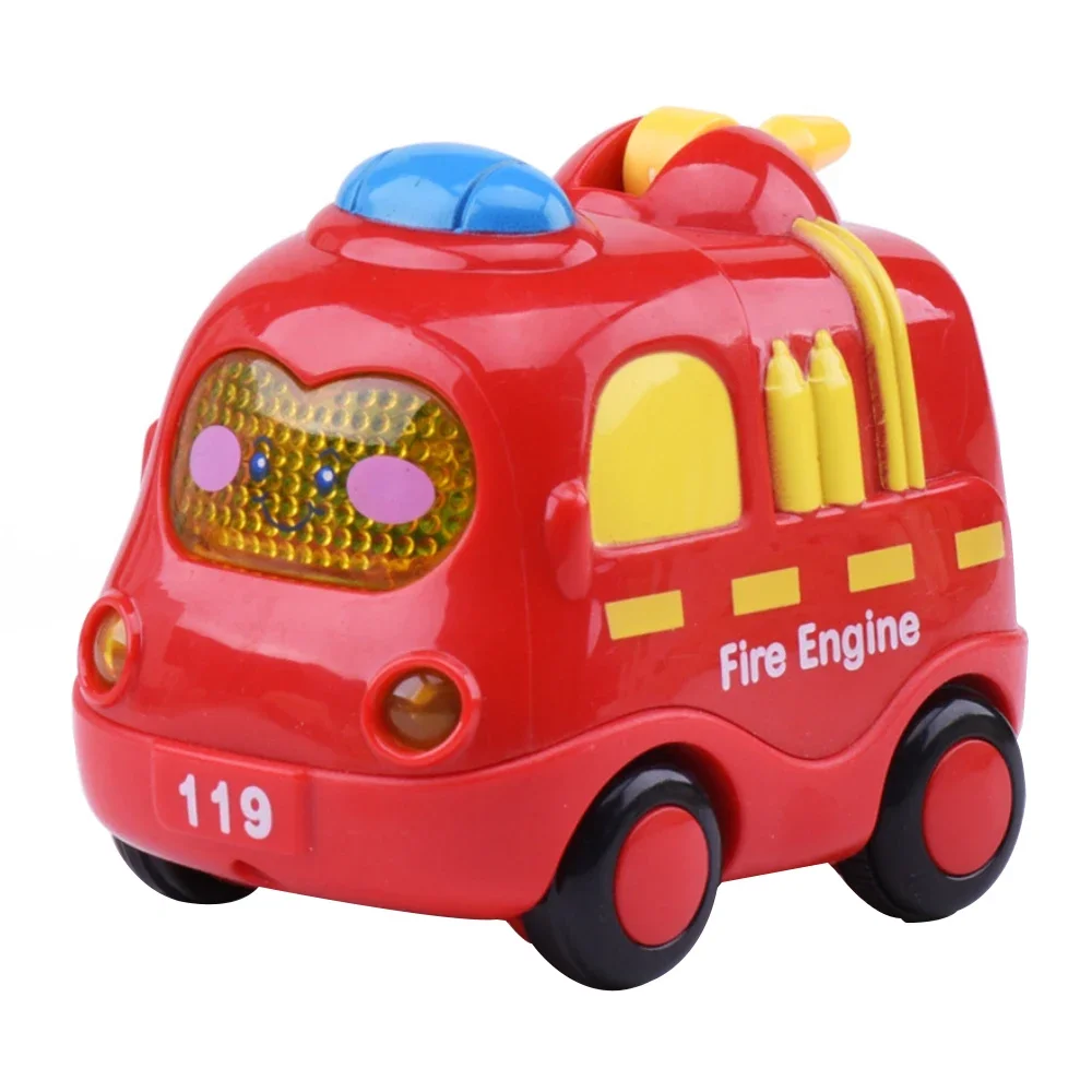 (estilo 3) Miniatura De Carro De Desenho Animado Em Plástico, Modelo De Brinquedo Com Função De Fricção.