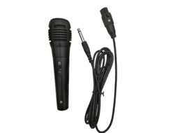 2026 microfone Fio Dinâmico Unidirecional Bluelans Preto para Cantar com Interruptor On/off