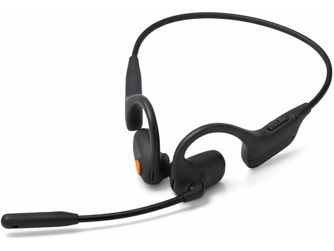 Fones De Ouvido Condução Óssea, Com Cancelamento De Ruído Por Ia, Bluetooth 5 3, Sem Fio, Com Tecla De Silenciamento Do