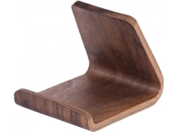 Suporte Para Celular Em Madeira Maciça, Ideal Para Smartphones Fixos. Padrão De Madeira. Dimensões: 6 X 7 X 5,5 Cm.