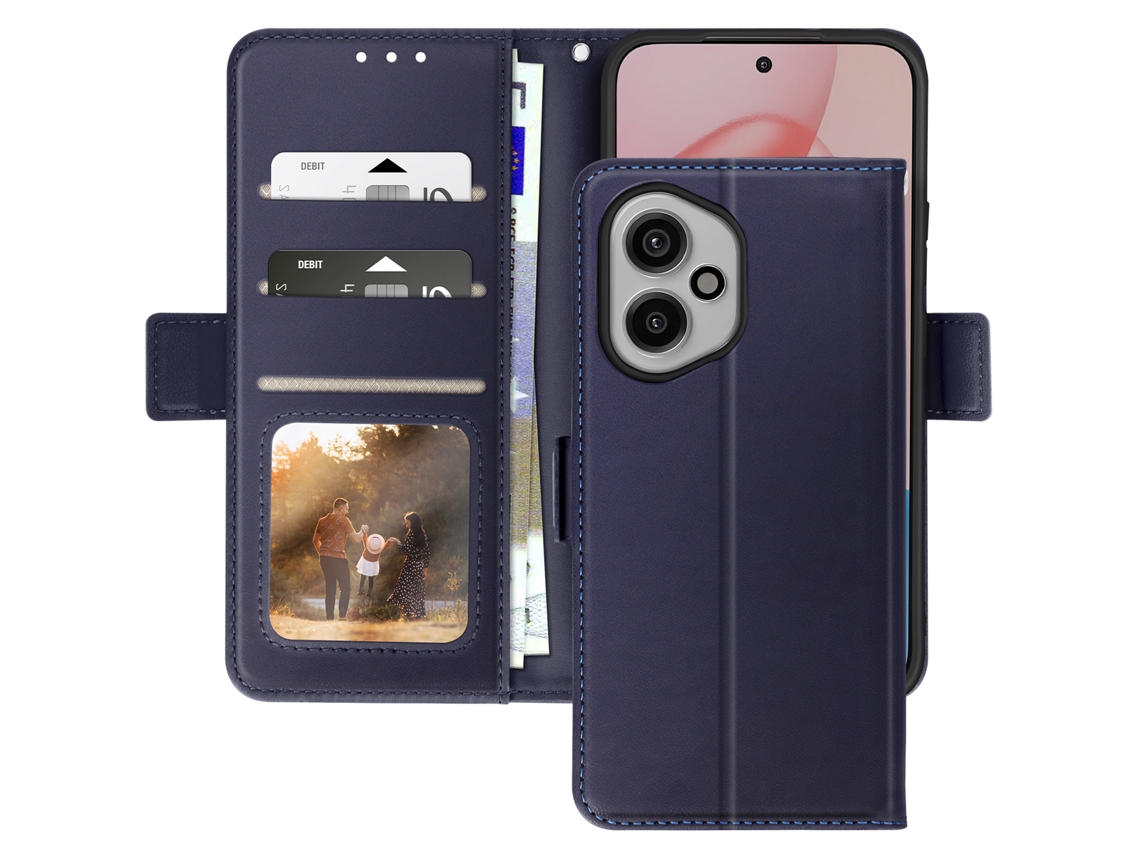 Capa Porta-cartões Honor 400 Anti-rfid Azul Escuro