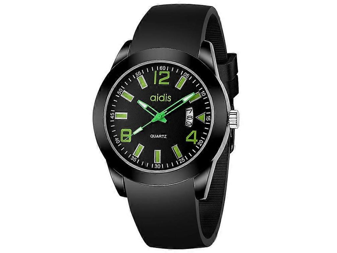 Relógio De Quartzo Addies My-1601 Versão Regular Com Pulseira De Silicone E Suporte Para Calendário. Tamanho L
