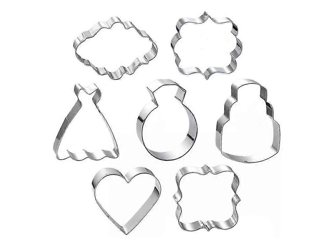 Peças/set De Cortadores De Biscoitos De Aço Inoxidável 430 Para Casamento