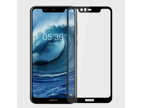 Película de Vidro Temperado Nokia 5.1 plus, X5 Preto Preto