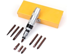 Conjunto de 12 peças chave impacto, kit bits para impacto alta resistência, bit cinzel, extrator cm | S/MARCA