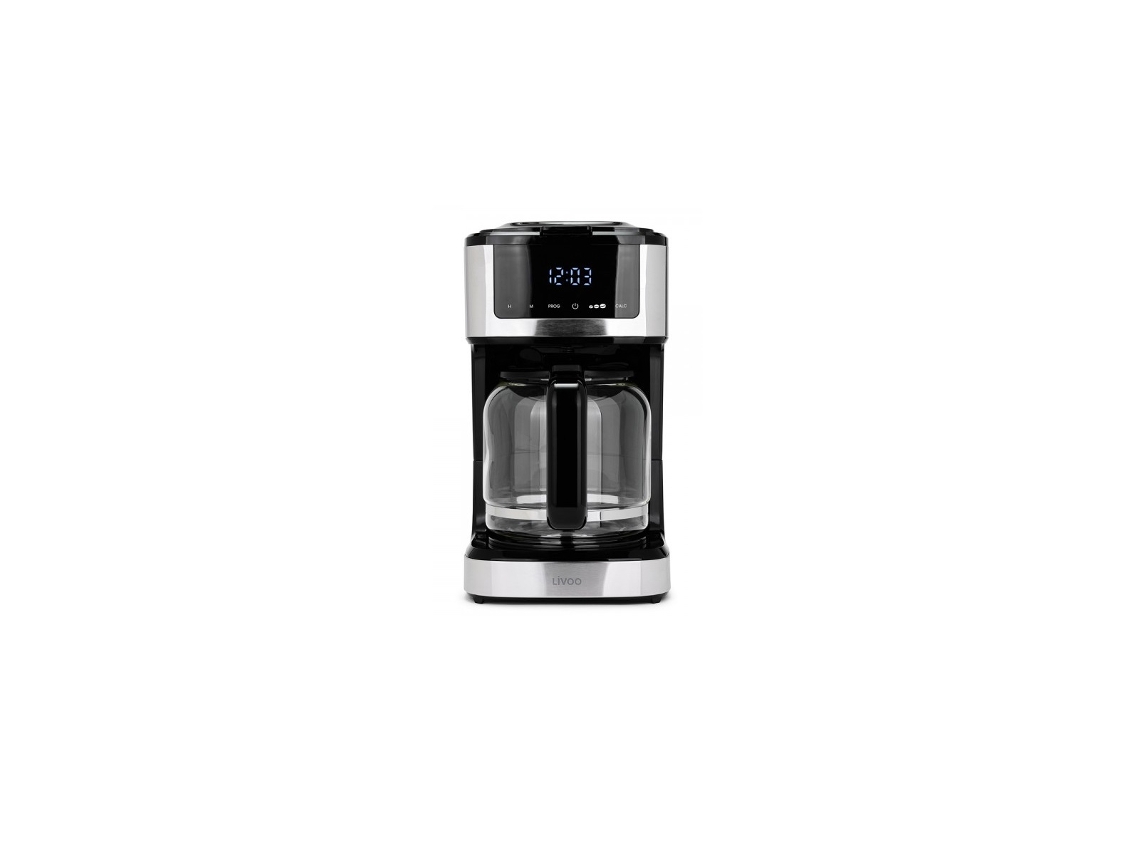 Cafeteira com Filtro Programável 15 Xícaras 900W Preta Dod208 LIVOO