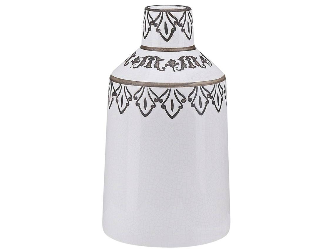 Jarra De Flores Amisos 25 Cm Grés Branco