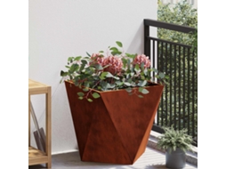 Vidaxl Floreira Ferro Enferrujado 50 X 50 X 50 Cm