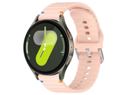 Pulseira De Silicone De 20 Mm Com Textura Ondulada E Costura Aparente Para Samsung Galaxy Watch 7 40/44 Mm