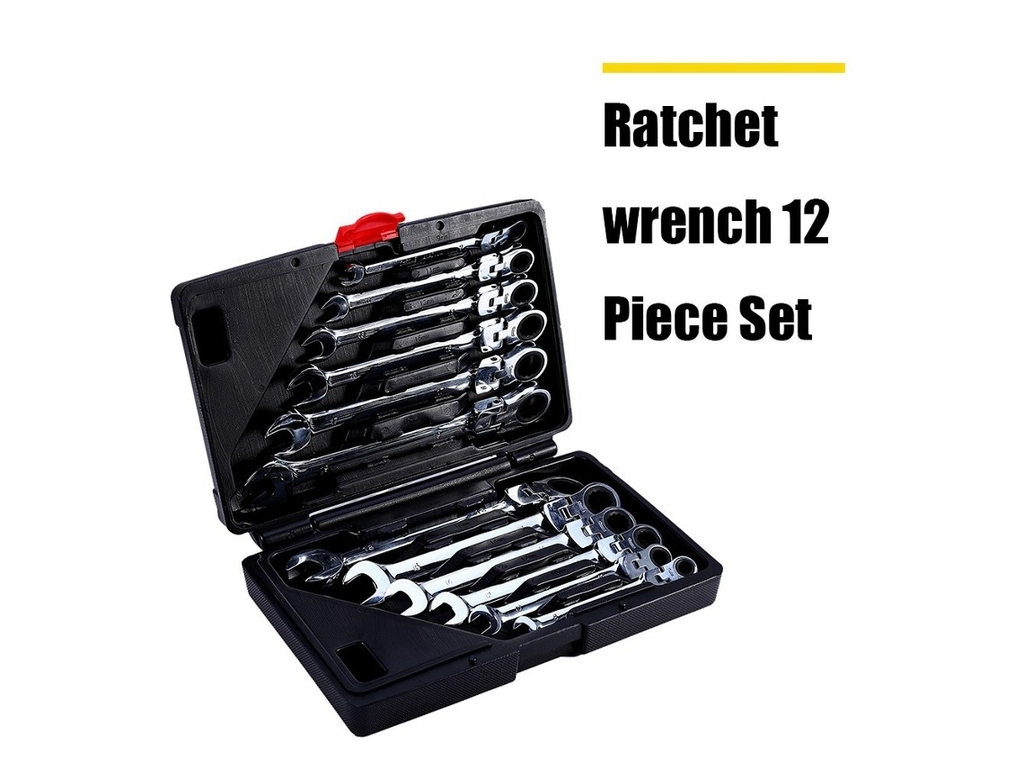 12-piece Ratchet Screwdriver Set, 8-19 Mm (professional)