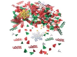 Confete De Mesa Natal Laxiscreed Com Letras, Pai Natal E Adornos De Pinho, 50g